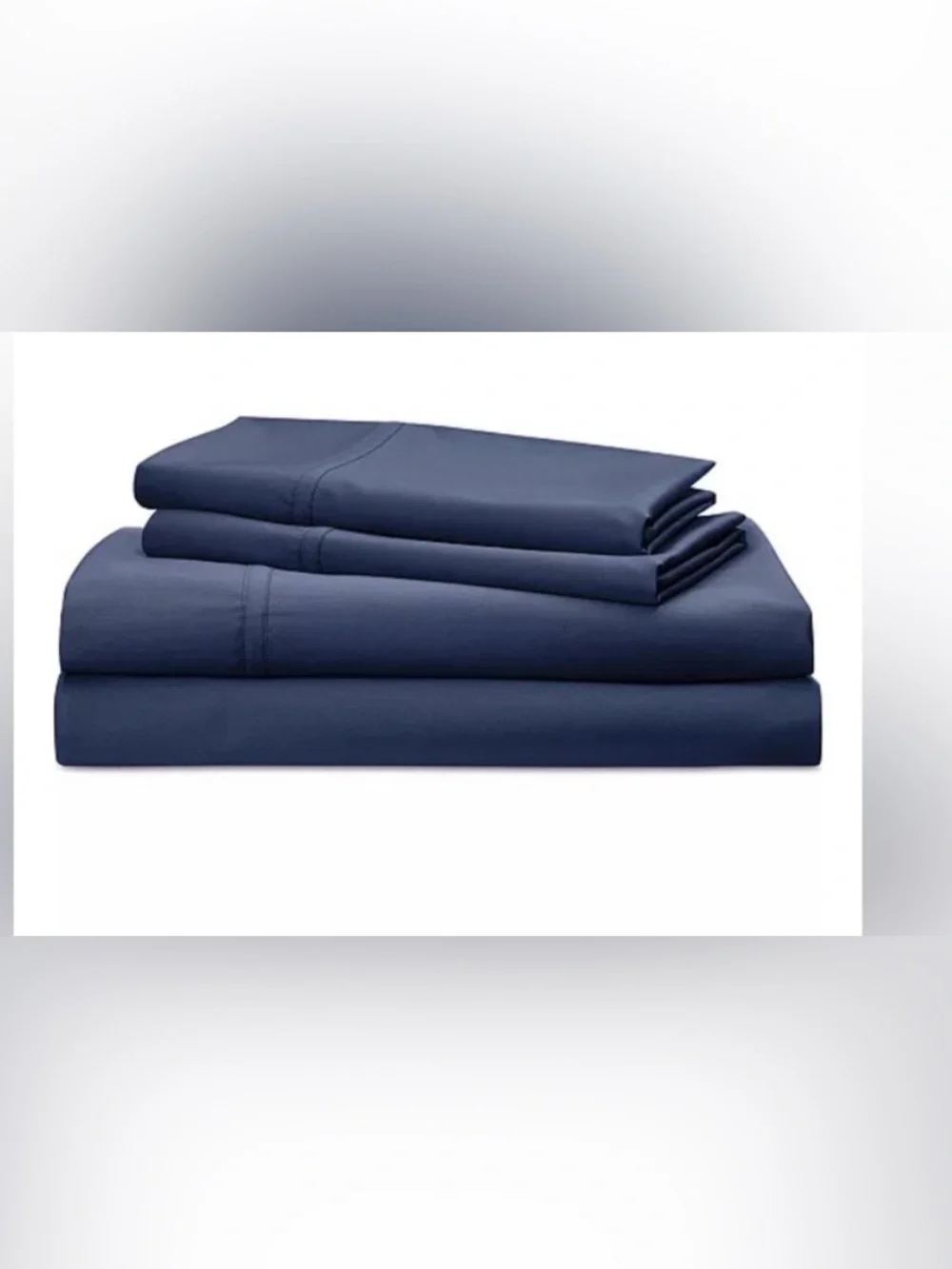 Like new Lauren Ralph Lauren KING 4Pc Sheet Set Navy blue